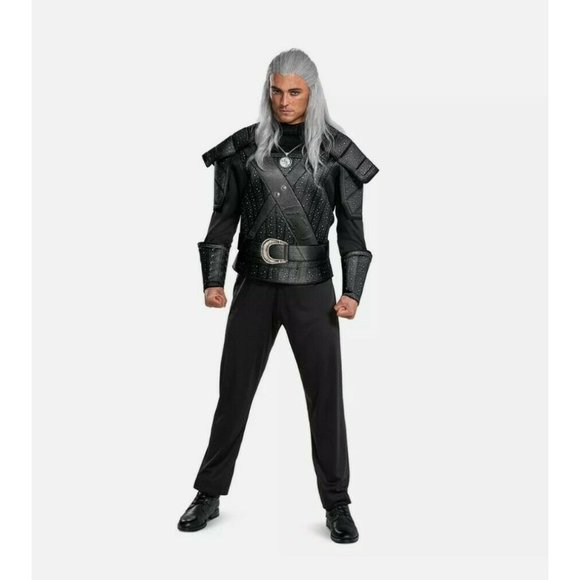 The Witcher Geralt Men's Adult Halloween Costume Cosplay Size L or XL Netflix - Picture 1 of 6
